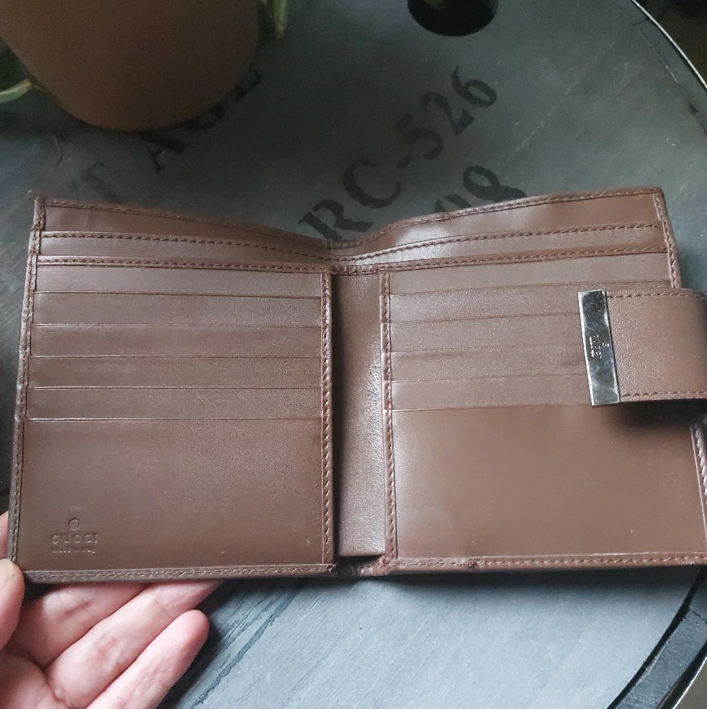 Gucci bifold GG wallet canvas. Brown. - Picture 4 of 11